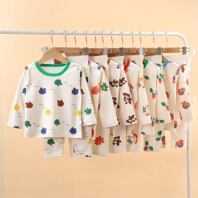 China 95% Anti-Shrink Polyester Fabric 2PCS Baby Girls Boys Cotton Warm Newborn Clothes Tops Pants To Suit Outfits Sets for sale