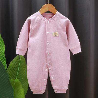 China 100% Baby Rompers Baby Wear Clothes Newborn Baby Bodysuit Long Sleeves Comfortable Cotton Stock New 2023 for sale