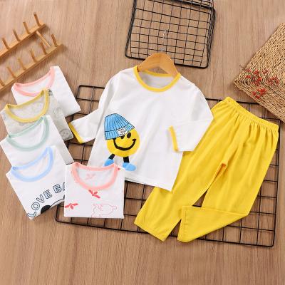 China 2PCS 0-18M Boys Girls Baby Cotton Air Conditioning Clothing Comfy Breathable Anti-Shrink Newborn Tops And Pants for sale