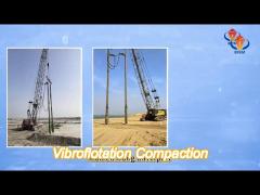 high efficiency vibroflot drive pile machine for big space sand piling