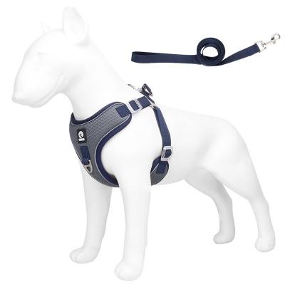 China New Breathable Type Mesh Cloth Dog Rope Harness Medium And Large Dog Chest Viable I-Beam Pet Leash Vest Strap for sale