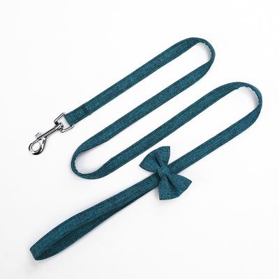 China Viable Monochrome Fashion Korean Version Of Pet Cat Leash Small And Medium Dog Walking Rope for sale