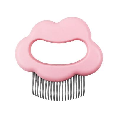 China Viable 2022 Cloud Shape MassageBrush Cat Comb Pet Grooming Needle De-fluffing De-fluffing Brush for sale