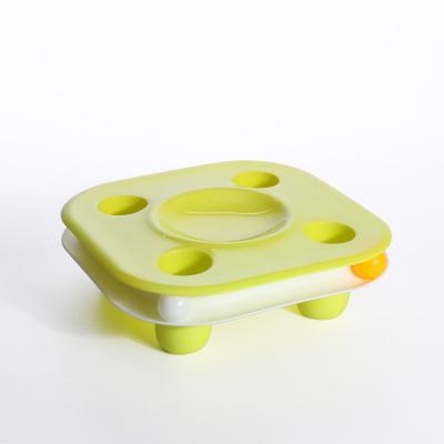 China Cat Food Bowl Pet Track Multifunctional Viable Toy One Two-in-One Cat Play Food Bowl for sale