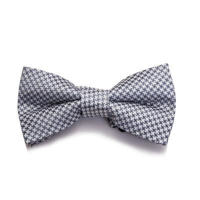 China Wholesale Good Quality Checked Silk Checked Men's Bow Ties for sale