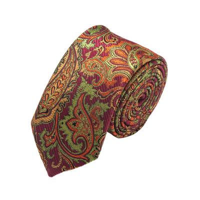 China high quality mens 100% silk jacquard floral tie neck tie cravatta silk paisley tie for sale