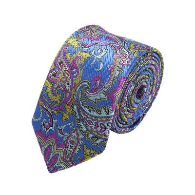 China High Quality Luxury Design 100%silk Paisley Jacquard Ties Silk Cravatta Ties for sale