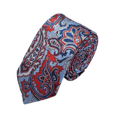 China Fashion Ties Wholesale Mens Cravatta Handmade Floral Jacquard Paisley Silk Ties for sale