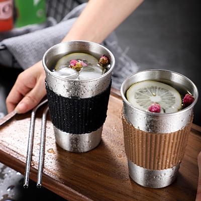 China Portable Frozen Coffee Mugs Office Water Cup Milk Tea Cup Student Travel Sustainable Camping Cafe 304 Stainless Steel Mug for sale