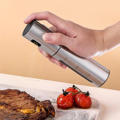 China 18/10 Stainless Steel Kitchen Sustainable Cooking Spill Proof Restaurant Steak Olive Oil Control Spray Bottle BBQ Spray Bottle With Scale for sale