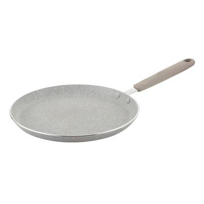 China Europe Pressed Aluminum Pancake Pan Liner Marble Stone Nonstick Pan for sale