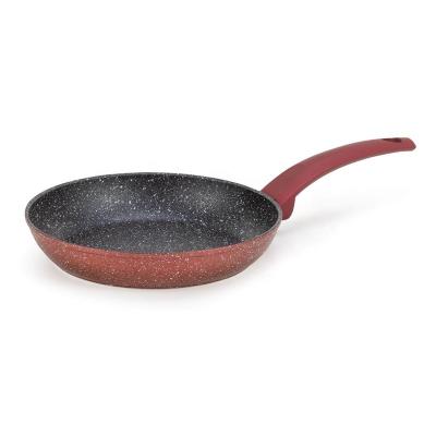 China Europe The Shot Blasting Marble Coating Frying Pan With Induction Bottom for sale