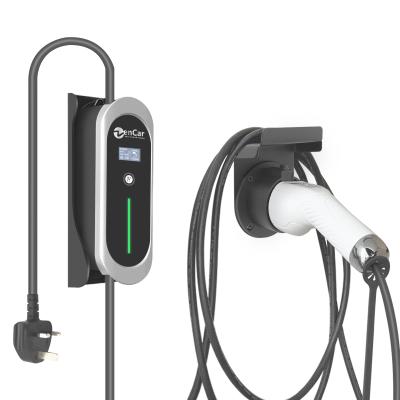 China Zencar AC Car Charger Level 2 Type - 2 With UK IEC 62196 EV Plug 13A Charger EVSE Level 2 T2+UK Charging Plug EV Smart Plug Connectors UK ZENCAR for sale