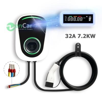 China EV Charging Station 32A 7.2KW IEC 62196 Type - 2 Duosida Charger Electric Car EV Charging Station Wallbox EV Charging Station for sale