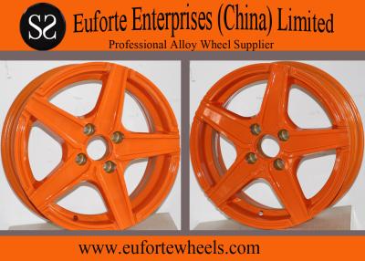 China Orange Aluminum Alloy Custom Retro Style Wheels For Toyota Honda for sale