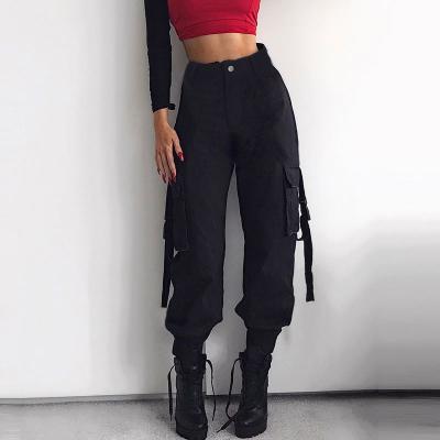 China 2020 autumn and winter new style anti-wrinkle fashion women's individuality net red loose ribbon pants casual jumpsuits for sale