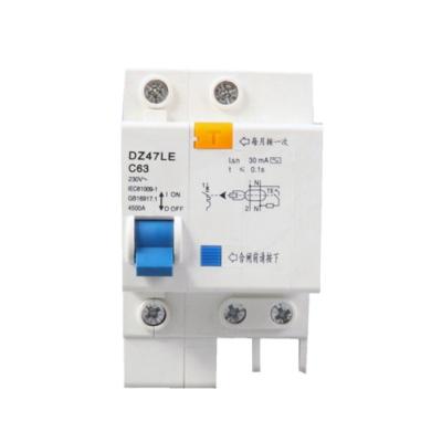 China Overload 1P DZ47 Leakage Protector Household Electric Shock Protection Switch for sale