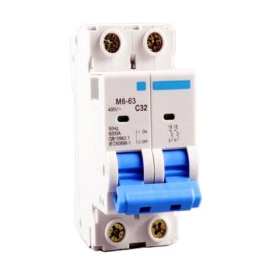 China Overload Breaking Mini Miniature Electric Circuit Breaker MCB Price 6-63 Amp Capacity MCB for sale