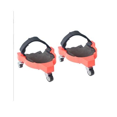 China Adult Roller Knee Pads Pad With Wheel Built In Platform Wheel Kneeling Foam Padded Heavy Duty Laying Knee Pads for sale