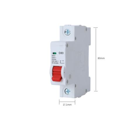 China Overload MCB 63/1p c16a miniature circuit breaker household circuit breaker air switch circuit breaker for sale