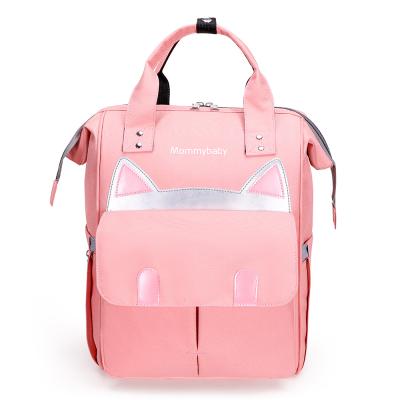 China Cute Mummy Bag Mummy Bag Style Kitty Bag Large Capacity Mummy Backpack Anti-theft Waterproof Backpack for sale