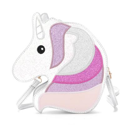 China 2021 Daily Life Cartoon Messenger Bag Handbag Girl Unicorn Shoulder Bag Unicorn Bag for sale