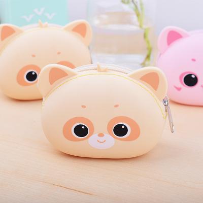 China Mini Coin Purse Wallet /animal Silicone Coin Purse Soft Cute Girl Waterproof Custom Made for sale