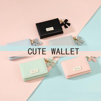 China Korean version of the girl 2021 short anti-theft ladies wallet student Japanese Central Institute of Statistics of the new cute cartoon retro small coin purse for sale