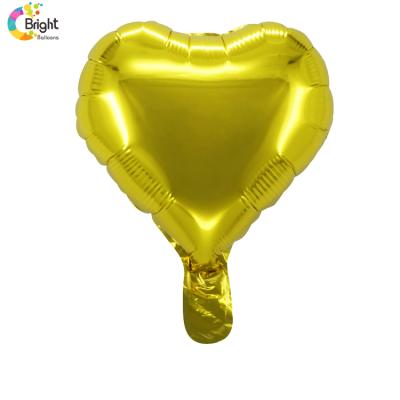 China Wholesale Wedding Decoration Eco-friendly 18inch Solid Color Red Heart Shaped Love Aluminum Foil Balloon for sale