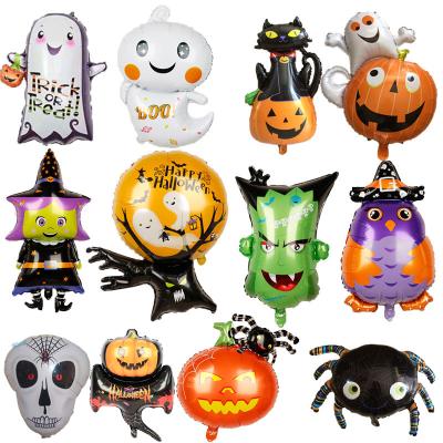 China Black Pumpkin Cat Ghost Witch Balloon Halloween Party Decorations Halloween Foil Balloons Party Decorations Toys for sale