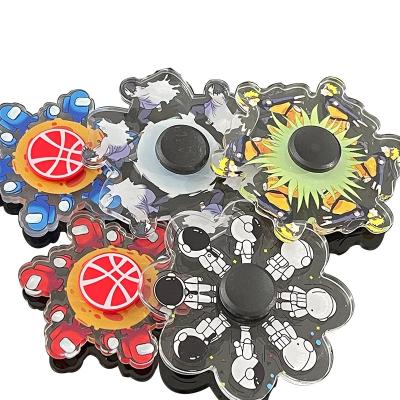 China Customized Design Spinning Products 2021 New Arrivals Kids Whirling Spinner 3D Cartoon Hand Running Spinner Stir Sensory Toys for sale