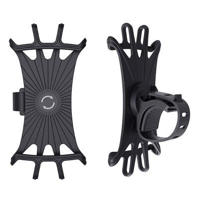 China Universal Adjustable Motorcycle Bicycle Cell Phone Holder For iPhone Samsung Huawei Mobile Cell Phone Bike Handlebar Bracket Holder for sale