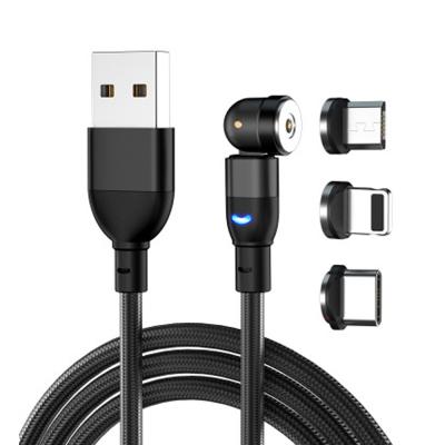 China Magnetic Video Game Player USB Cable Fast Charging Type C Cable Magnet Charger Mobile Phone USB Cable Micro USB Tie New Rotate 360 ​​180 for sale