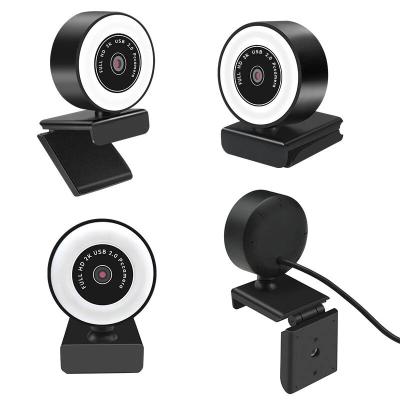 China High Quality Instant Visual Auto Focus OEM Call LED Light Control Full HD PC Video Conferencing Brightness 2K Webcam Web Camera for sale