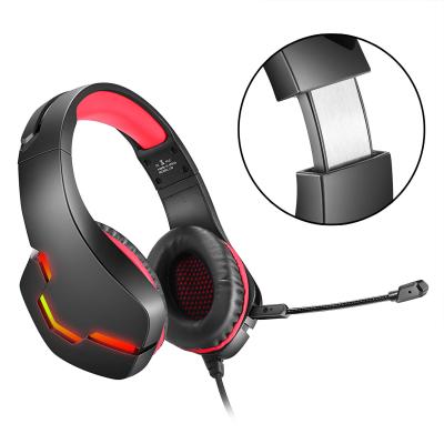 China 2020 New 3D Stereo Sound Led Gamer Gaming Head Phone Gaming Headset Lightweight Cable Earphone With MIC For PC for sale