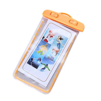 China Shockproof For Mobile Phone Waterproof PVC Bags Pocket Universal Luminous High Quality Protector Cover Premium Phone Dry Clear Bag for sale