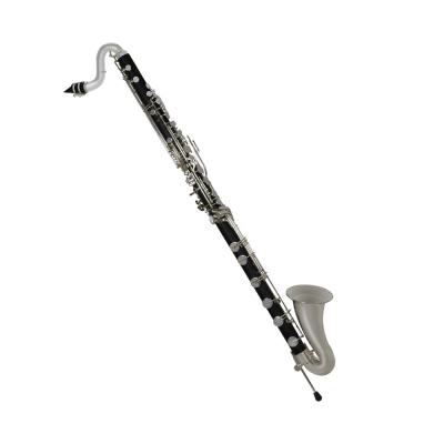 China International Standard Accept Cheap OEM Low C 21 Bass Clarinet Silver Keys for sale