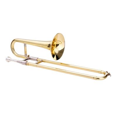 China Gold Lacquer Accept OEM Cheap Gold Bb Kids Trombone Brass Trumpet JYCTR03 for sale