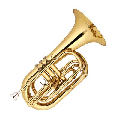 China 3 Accept OEM Factory Price Bb Cheap Gold Marching Trombone JYMBT7352 for sale