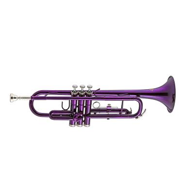 China Purple Color Accept OEM Cheap Professional Purple Bb Trumpet JYTR401PU for sale