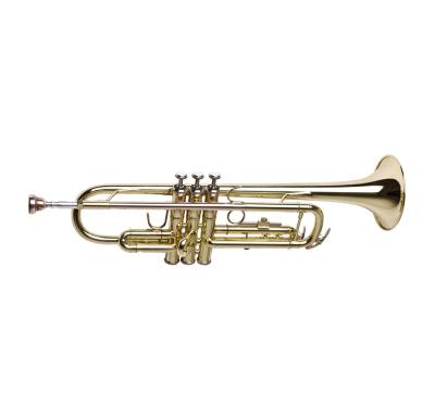 China Gold Lacquer Accept OEM High Quality Professional Gold Bb Key Trumpet for sale