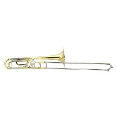 China Gold Lacquer Accept OEM Cheap Gold Key Bb/F Tuning Slide Trombone JYTB507 for sale