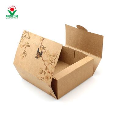 China Lintai Recycled Materials Printing Kraft Paper Display Box For Wholesale Small Paper Box Paper Box For Macarons And Cookies for sale