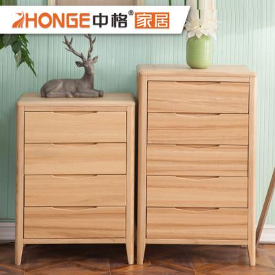 China Simple Design Modern Cabinet Living Room Style Furniture Solid Wood Drawer Home Chest for sale