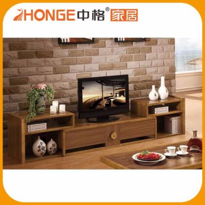 China Wooden Living Room Set Living Room Furniture Corner Design TV Table for sale