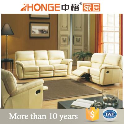 China Sectional Sofa Modern Cream Color Living Room Furniture Leather Relax Sofa 8136# for sale