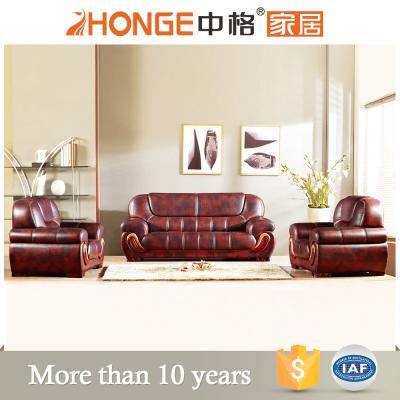 China Sectional Classic Luxury Leather Executive Commercial Office Sofas Design Office Sofa Set for sale