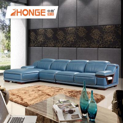 China Long Durability Living Room Corner Couch Modern Fashion Design Super Long Durability Leather Sofa for sale