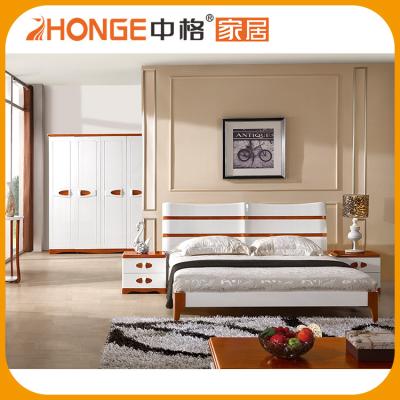 China Superior Quality Unique King Size Models Eco-Friendly Modern Wooden Beds for sale