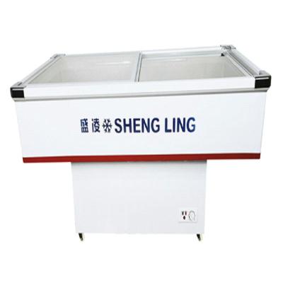 China High Quality Commercial Refrigeration Equipment Commercial Glass Lid Freezer Deep Seafood Chest Freezer for sale